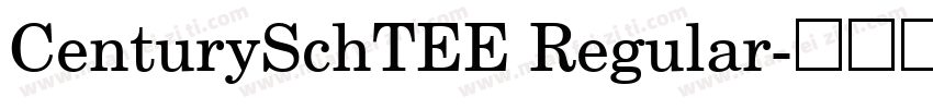 CenturySchTEE Regular字体转换